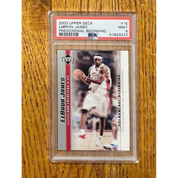 2003 Upper Deck Phenomenal Beginning #16 LeBron James Cavaliers RC Rookie PSA 9 - Picture 1 of 2